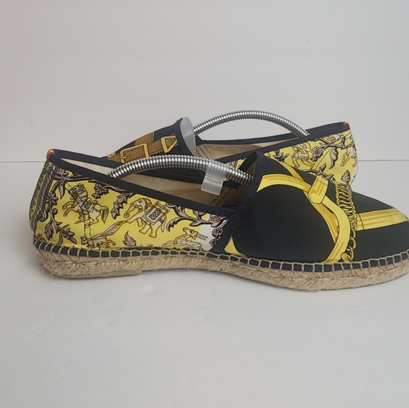 Respoke Eperon Chasse Navy Gold Hermes Espadrille 41 - Picture 7 of 14